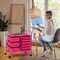Costway 9 Drawer Rolling Organizer Cart Utility Storage Tools Scrapbook Paper Multi-Use Macaron/White/Hot Pink/Light Pink/Clear/Black